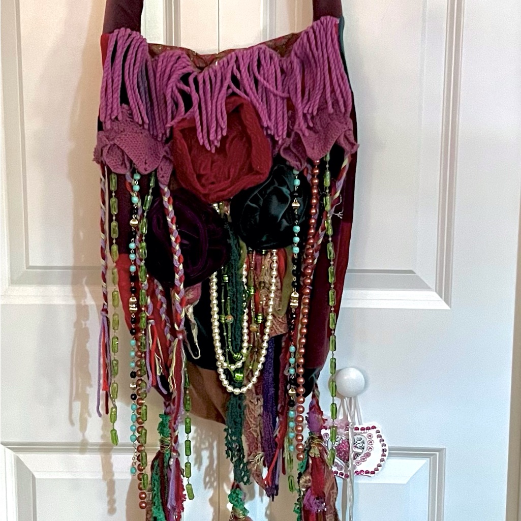 Traci Myers Bohemian Multi Color Hobo Bag